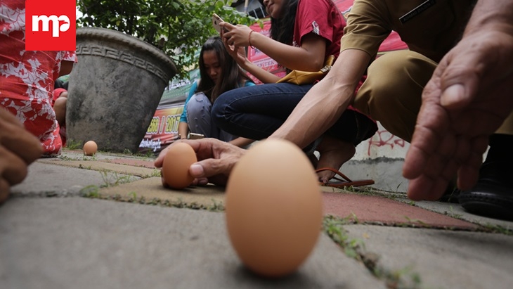 Telur Berdiri di Hari Twan Yang