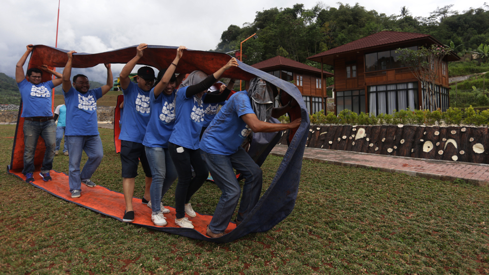 Outbound di JSI Resort (MP/Rizki Fitrianto)