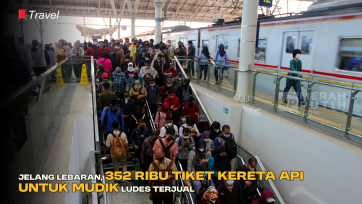 Jelang Lebaran, 352 Ribu Tiket Kereta Api untuk Mudik Ludes Terjual