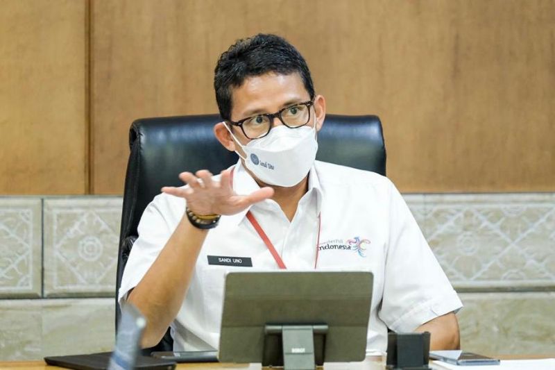  Menteri Pariwisata dan Ekonomi Kreatif Sandiaga Uno. (Foto: Antara)