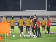 Mengintip latihan Ac Milan di Stadion Madya GBK Senayan Jakarta