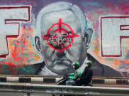 Mural Stop Genocide Indonesia For Palestine Mejeng di Jakarta