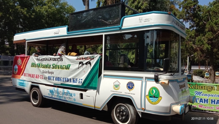 Sonagar, bus wisata Garut (Foto: MP/Mauritz)