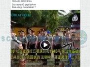 [HOAKS atau FAKTA]: Polisi Bernyanyi Mandarin Bukan Warga Indonesia