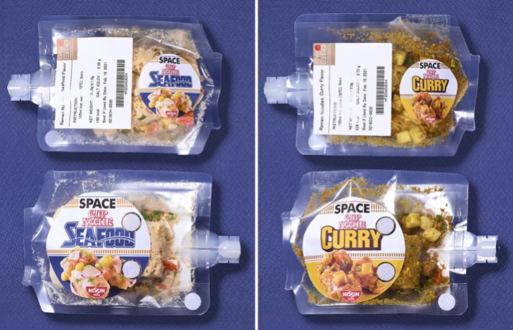 Space cup noodle seep dan cup Noodle Curry. (Foto Sora News 24)