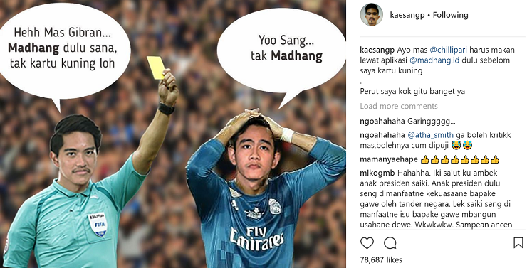 Gara-gara Jokowi Dikartu Kuning, Kaesang Upload Meme Bikin Ngakak