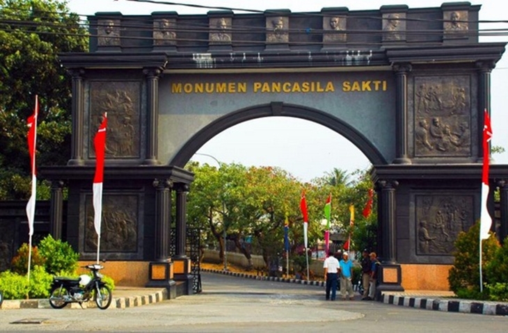 Gerbang Monumen Pancasila Sakti. (Foto: Antara)