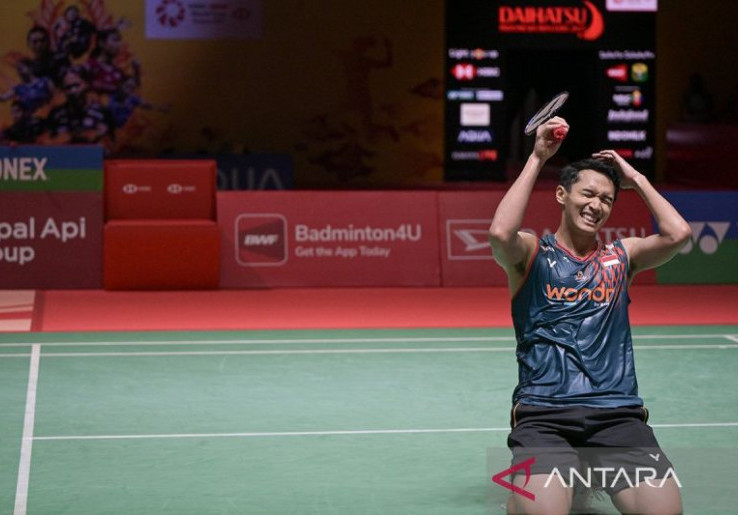 Jonatan Christie Naik Peringkat, Masuk Rangking 5 Besar Dunia