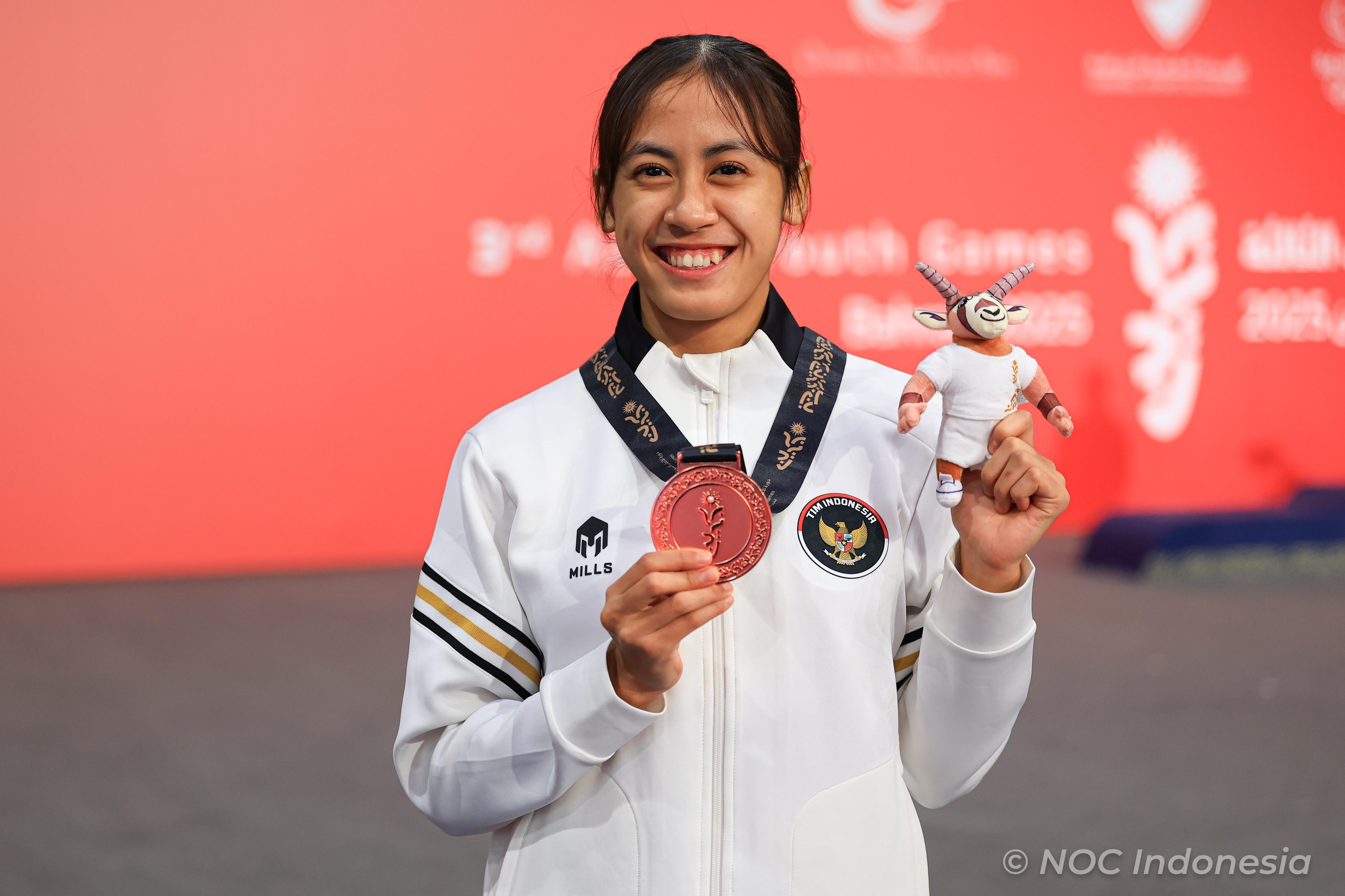 Bintang Muda Taekwondo Indonesia Queenit Kisha Raih Perunggu di Asian Youth Games 2025, Fokus Capai Target Tampil di Youth Olympic Games