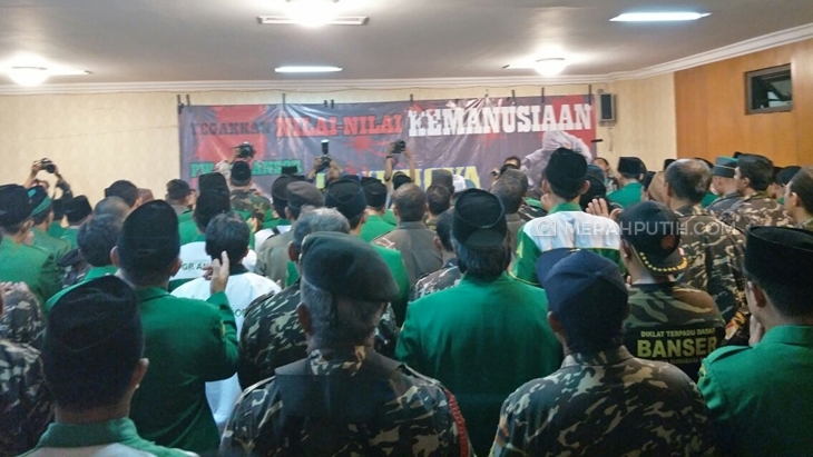 Ratusan Ansor dan Banser Gelar Doa untuk Rohingya