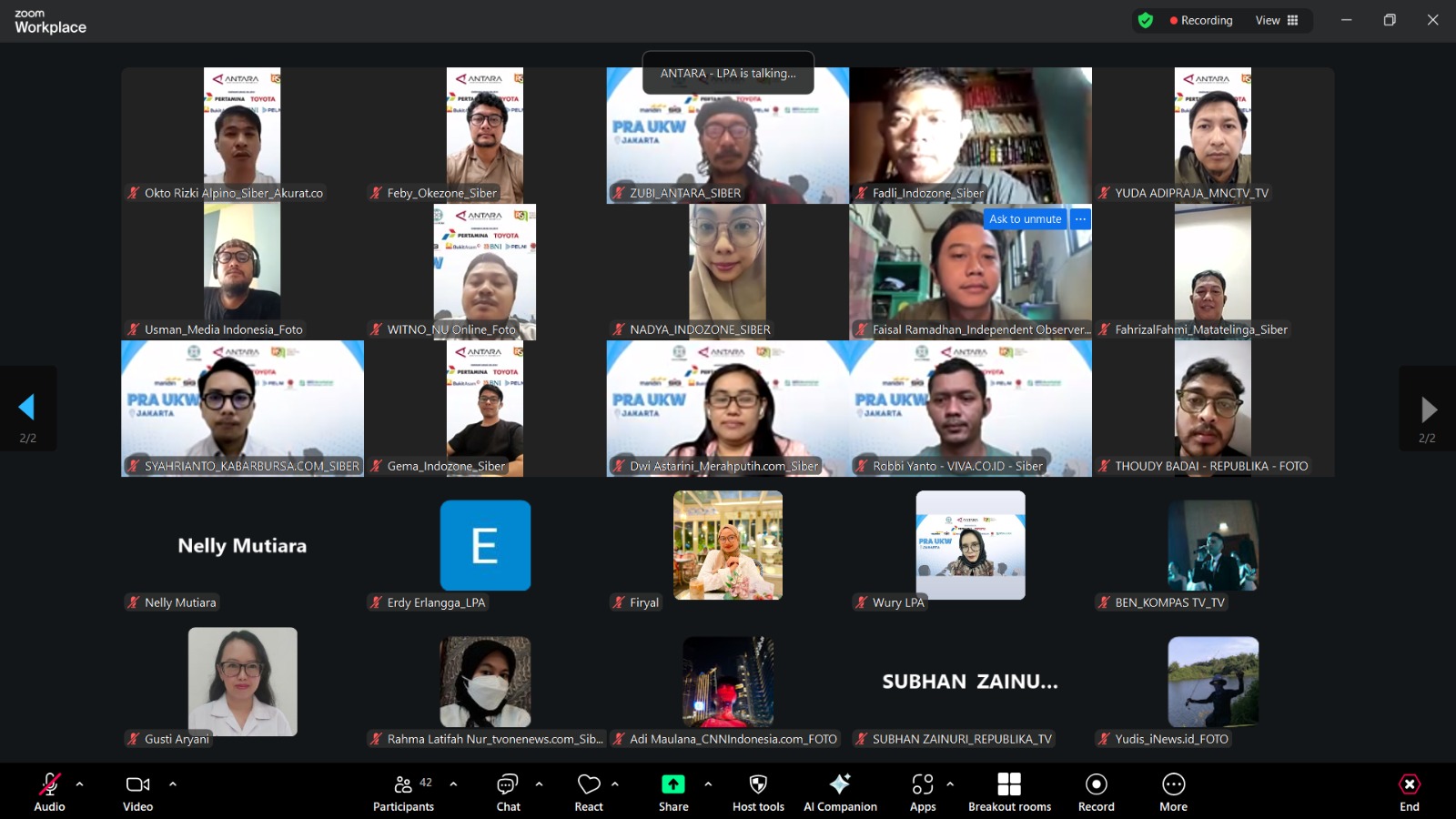 Tingkatkan Profesionalisme Jurnalis, LKBN Antara Gelar Pra-UKW 