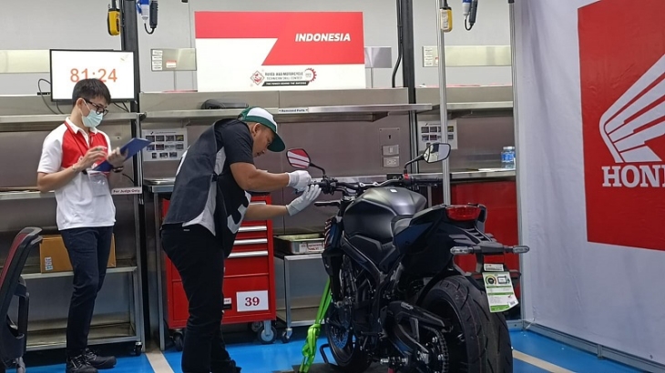 3 Teknisi AHM Indonesia Adu Skill di Global Technician Contest 2023