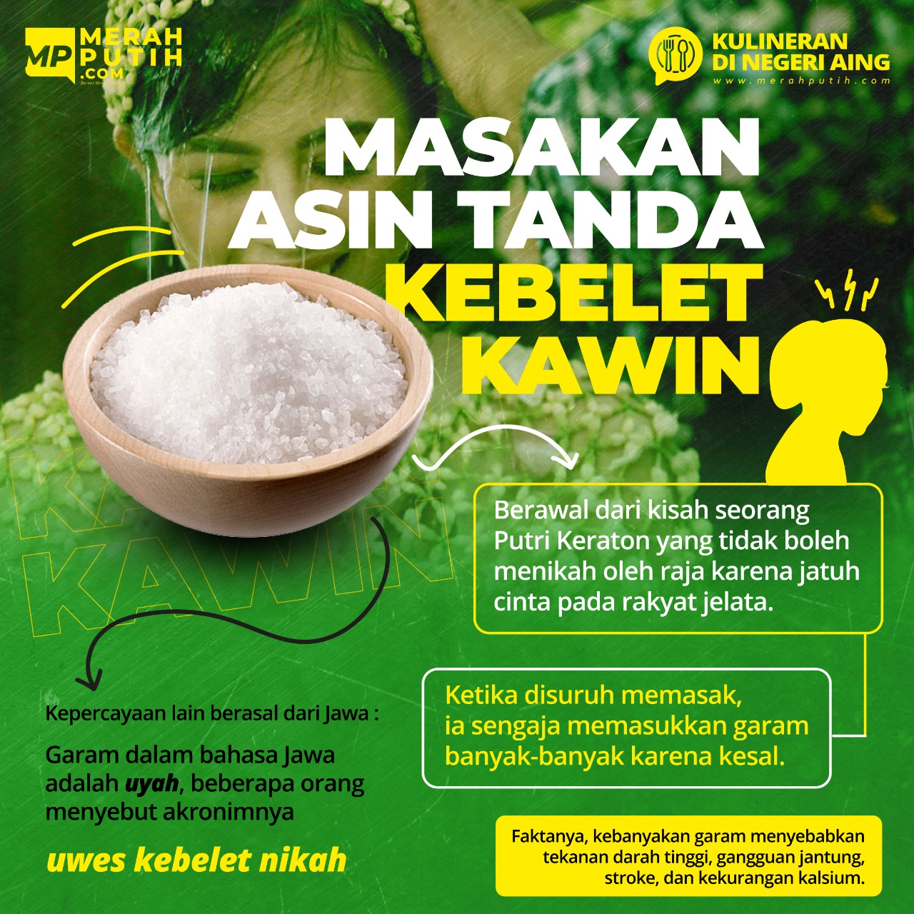 Masakan Asin Tanda Kebelet Kawin
