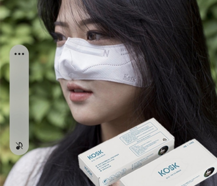 Berfungsi untuk tetap menutupi bagian hidung namun tetap memudahkan saat digunakan untuk makan. (Foto: koreaboo)