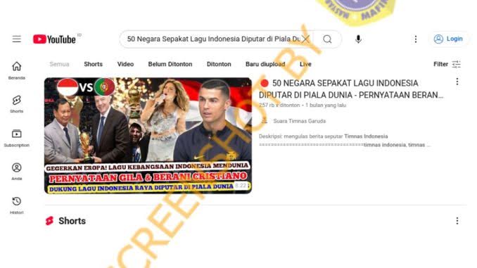 [HOAKS atau FAKTA] : Cristiano Ronaldo Ramal Timnas Indonesia Bakal Main di Piala Dunia 2026