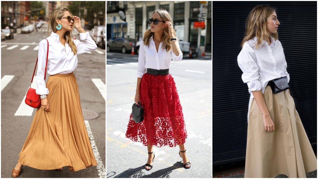 Chic look dengan kemeja putih. (Foto Clare Watkins)