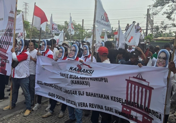 KAMAKSI Geruduk Kantor Citata DKI, Desak Penertiban Bangunan Tanpa SLF