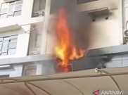Lantai 2 Gedung Satreskrim Polres Jakarta Barat Terbakar