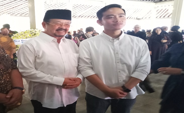 Gibran bersama calon wali kota Solo Achmad Purnomo