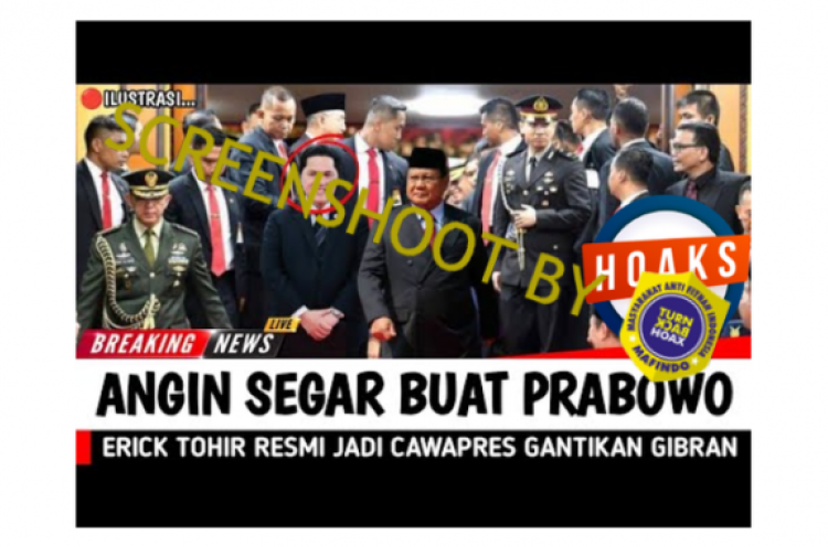[HOAKS atau FAKTA]: Gibran Mundur jadi Cawapres Prabowo
