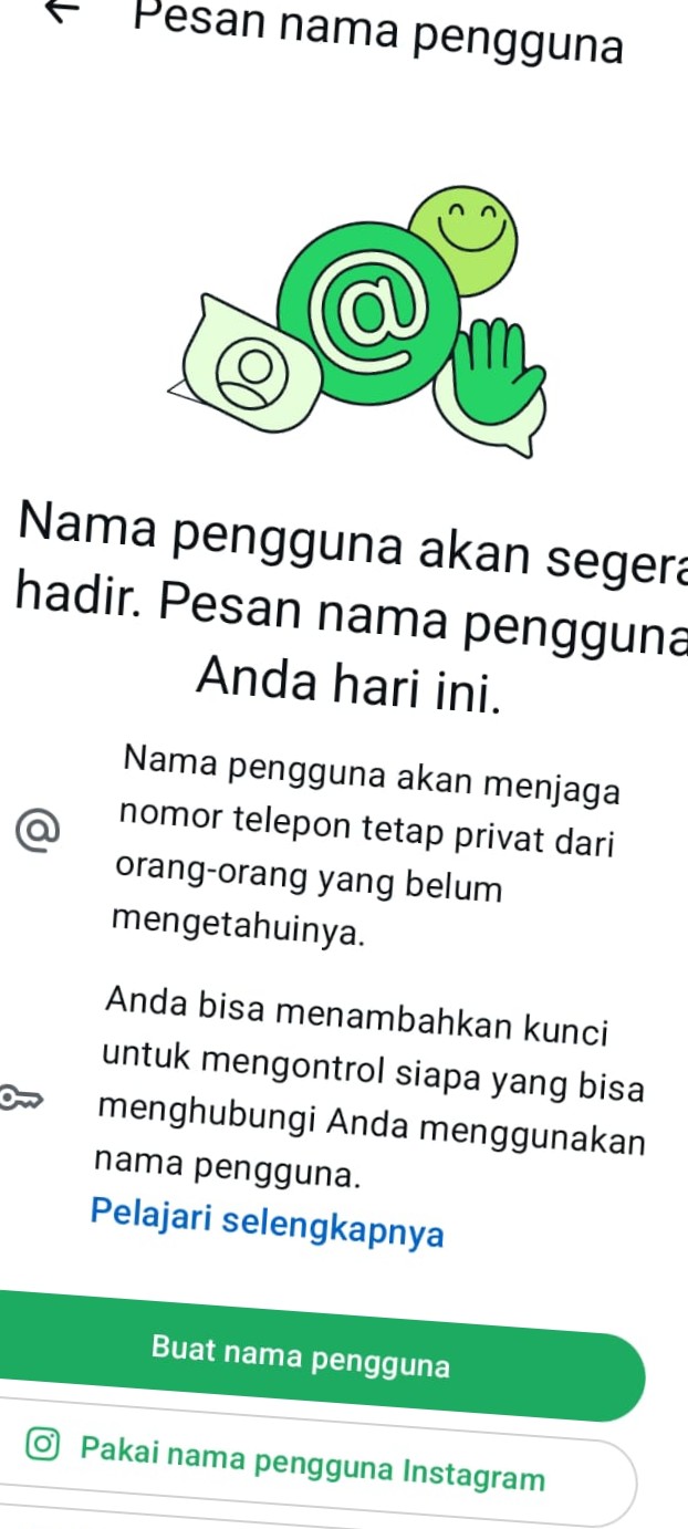 Cara Reservasi Username WhatsApp