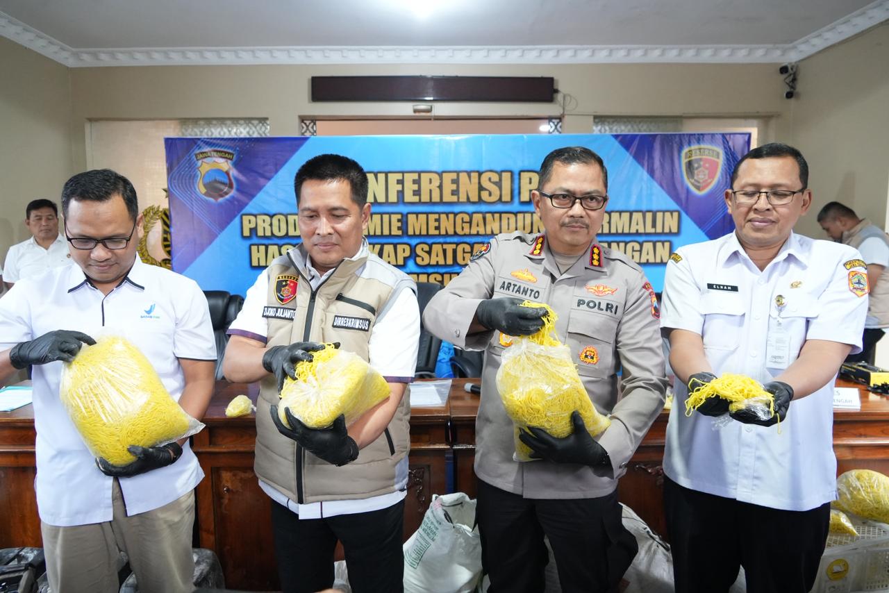 Polda Jateng Bongkar Pabrik Mie Basah Berformalin di Boyolali, Bisa Produksi 1,5 Ton per Hari