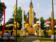 Umat Hindu Jakarta Rayakan Nyepi di Pura Adhitya Jaya