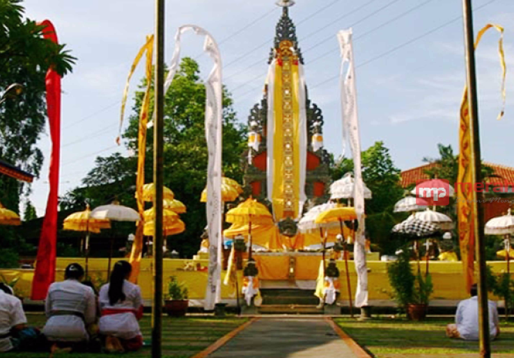 Umat Hindu Jakarta Rayakan Nyepi di Pura Adhitya Jaya
