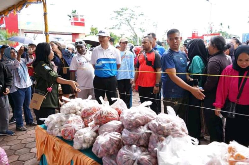 Masyarakat di Perbatasan Rasakan Harga Pangan Murah Saat Hari Kemerdekaan