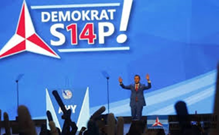AHY dalam sebuah acara Partai Demokrat