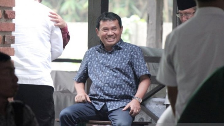 Tersangka korupsi mantan Bupati Bogor Rachmat Yasin