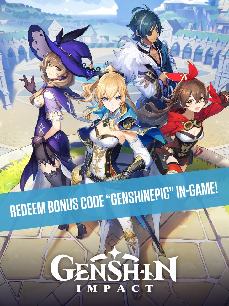 Kode redeem berisikan konten menarik di Genshin Impact. (Foto: Epic Games Store)