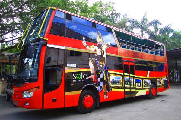 Bus tingkat pariwisata Werkudara Solo, Jawa Tengah. (MP/Pemkot Solo)