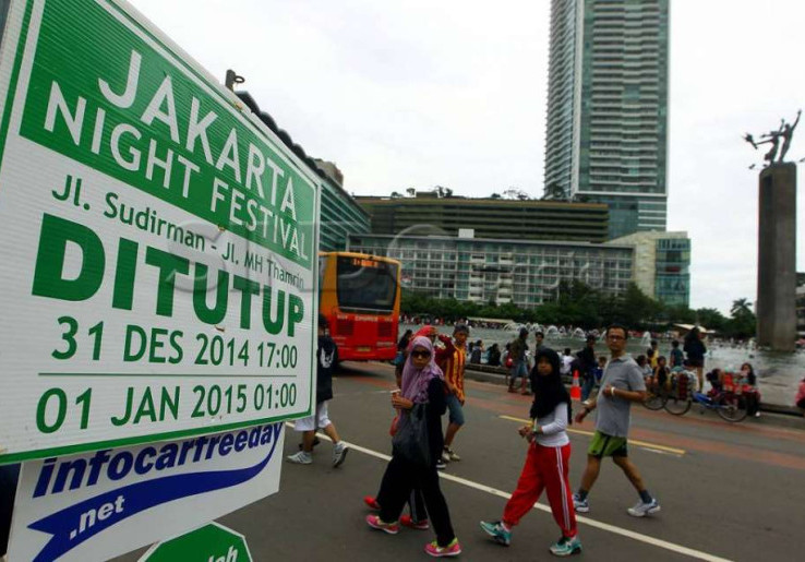Pagar Besi Mengelilingi Bundaran HI