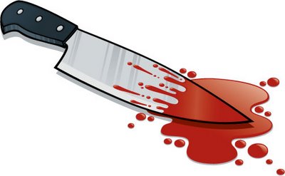 Tukang Ojek Dengan Kepala Tertancap Pisau Pergi ke RS