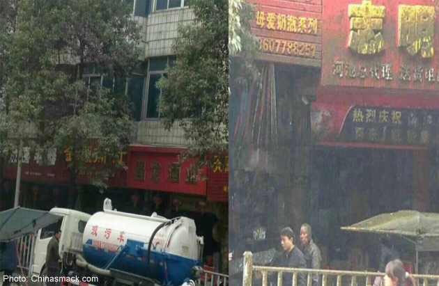 Kelebihan Muatan, Truk Septic Tank di Tiongkok Meledak