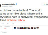 Anggun Berduka atas Penyerangan Brutal Kantor Majalah Charlie Hebdo