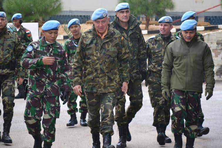 Jenderal Spanyol Sambangi Satgas Indobatt TNI