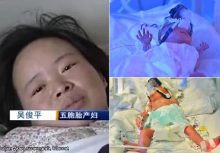 Wanita Tiongkok Melahirkan 5 Bayi Sekaligus