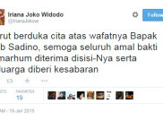 Bob Sadino Meninggal, Iriana Jokowi Ucapkan Belasungkawa