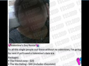 Wanita Ini Tawarkan Diri Untuk Disewa Pada Hari Valentine 