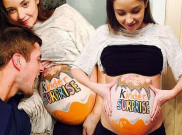 Lukisan Lucu di Perut Buncit Jacqueline Jossa