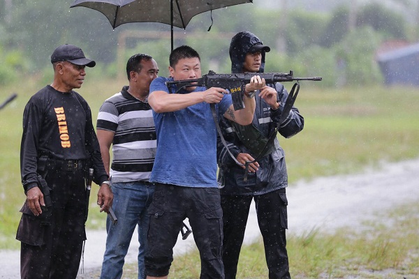 Walaupun Hujan Deras, Tim JSI Tetap Latihan Olahraga Menembak
