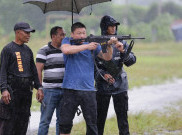 Walaupun Hujan Deras, Tim JSI Tetap Latihan Olahraga Menembak