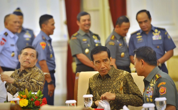 Presiden Jokowi Undang Makan Siang Panglima TNI di Istana Negara