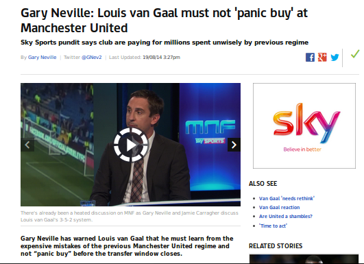 Gary Neville: Jangan Lakukan 'Panic Buy' United!