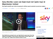 Gary Neville: Jangan Lakukan 'Panic Buy' United!