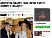Johnny Depp Resmi Nikahi Amber Heard 