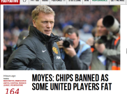 David Moyes Larang Pemain United Makan Kentang Goreng