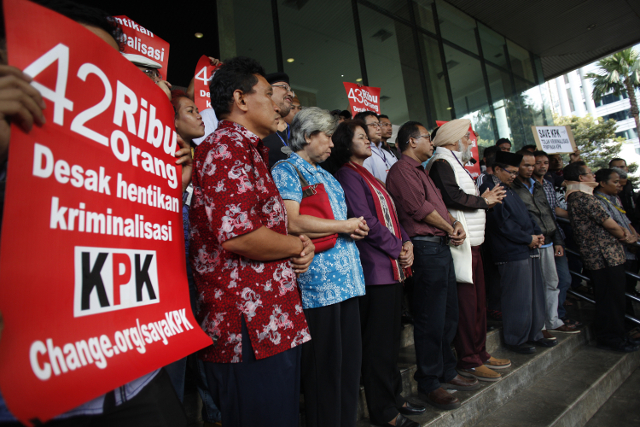 Puluhan Tokoh Agama Gelar Doa Bersama di Gedung KPK
